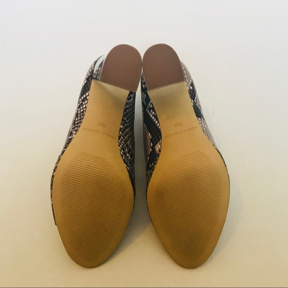 New Marc Fisher Snake Pattern Multi-Strap Heels, … - image 7
